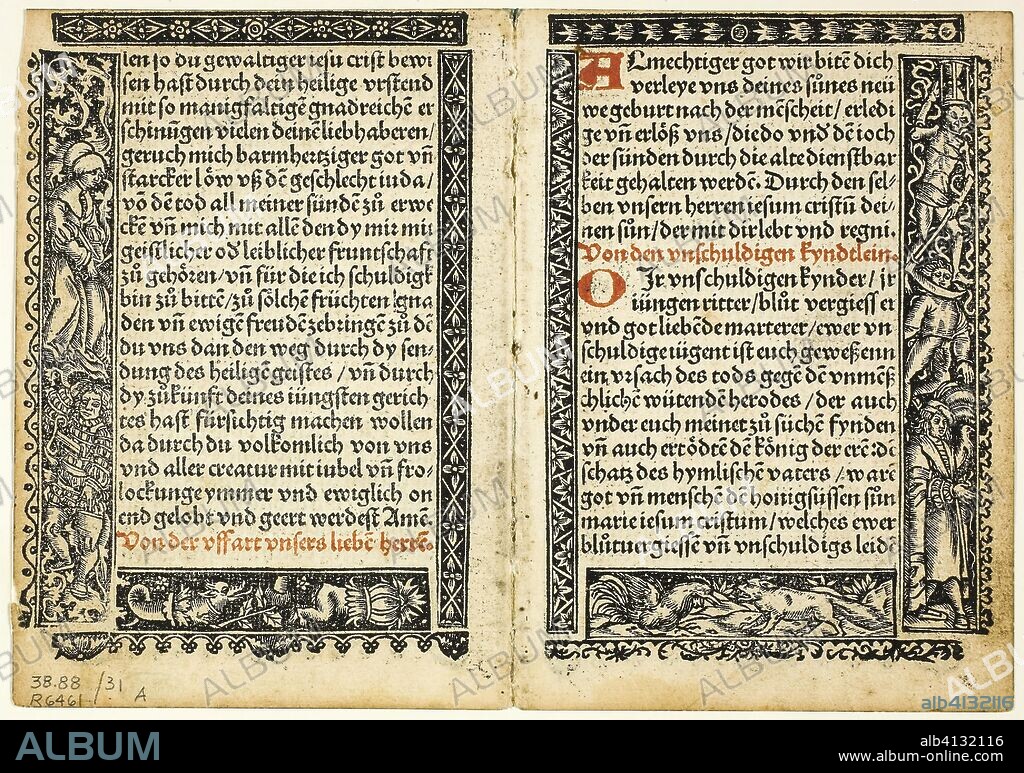 Illustration from Hortulus animae, plate 31 from Woodcuts from Books of the XVI Century. Unknown Artist (German, 16th century); assembled by Max Geisberg (Swiss, 1875-1943). Date: 1514. Dimensions: 126 × 189 mm (image); 136 × 194 mm (sheet). Woodcut on paper. Origin: Germany.