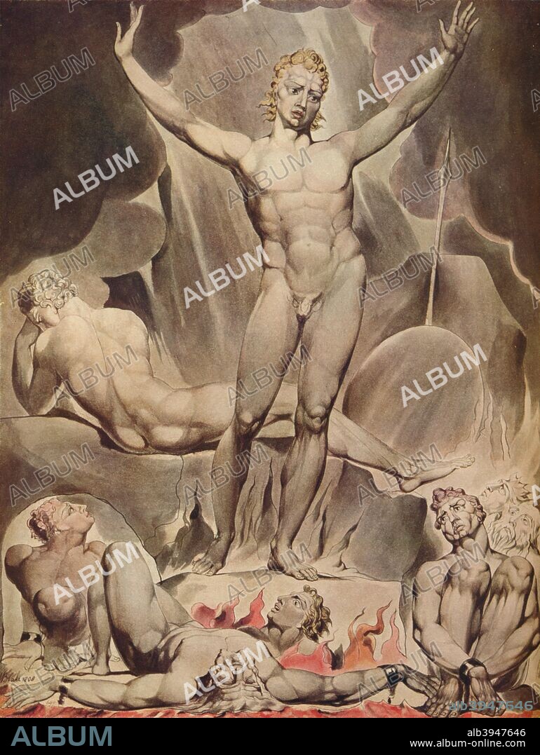 'Satan Arousing the Rebel Angels', 1808. Painting held in the Victoria & Albert Museum, London. From The Connoisseur Volume LXXXIV, edited by C. Reginald Grundy. [The Connoisseur Ltd, London, 1929].