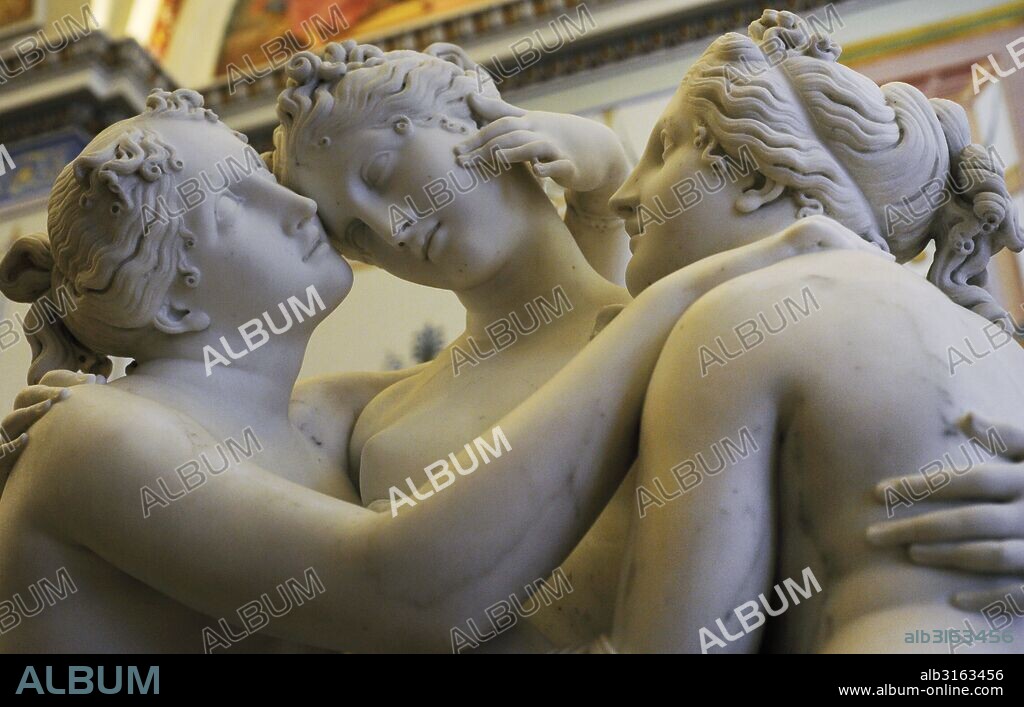 Antonio Canova (1757-1822). Escultor italiano neoclasicista. Las Tres Gracias, 1812-1816. Detalle. Museo del Hermitage (The State Hermitage Museum). San Petersburgo. Rusia.