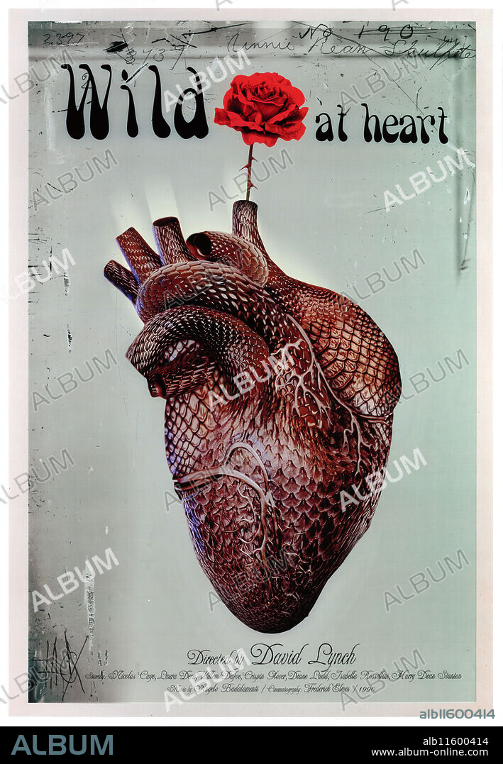 JACEK STANISZEWSKI. Movie poster "Wild at Heart" by David Lynch.