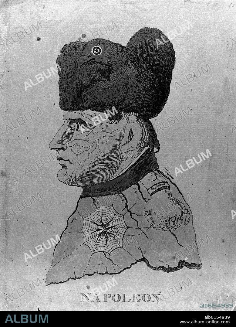NAPOLEON - GRABADO SIGLO XIX.