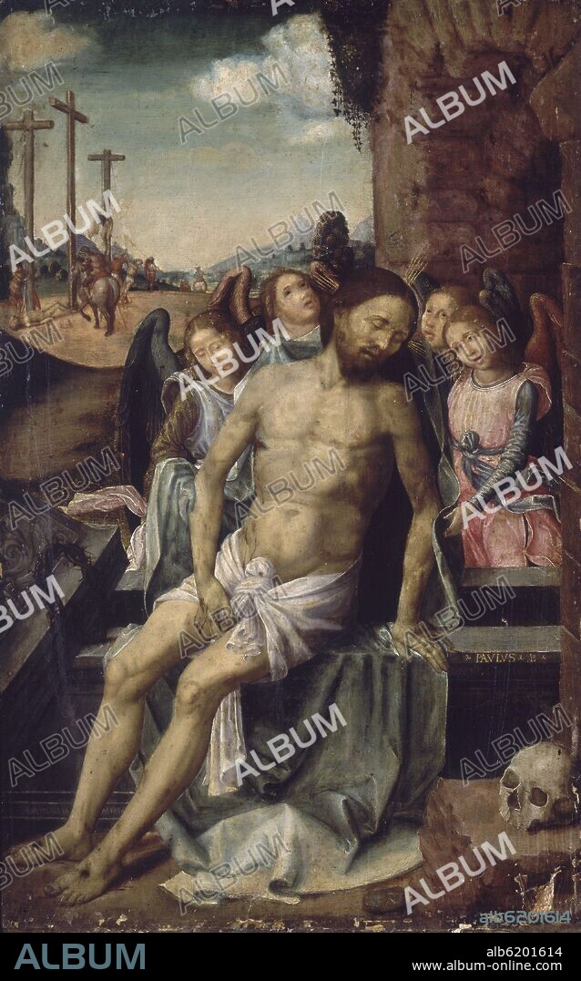 PAOLO SAN LEOCADIO (1445-1520). CRISTO VARON DE LOS DOLORES - FOTO AÑOS 80.