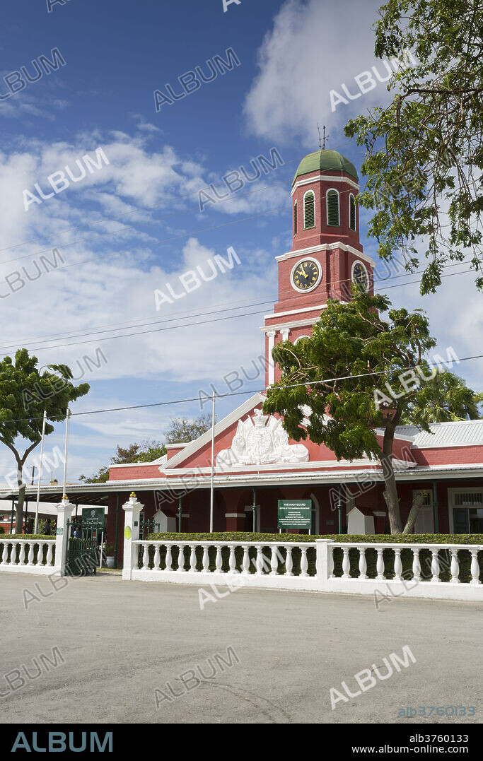 The Garrison Savannah, Clock Tower, Bridgetown, Christ Church, Barbados, West Indies, Caribbean, Central America.