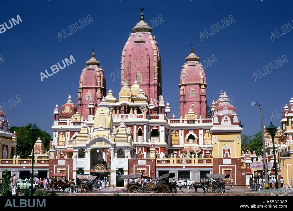 The Laxminarayan Temple (Hindi: ???? ????????????? ??????, also known as the Birla Mandir) is a Hindu temple. Laxminarayan usually refers to Vishnu, the Preserver in the Trimurti, also known as Narayan, when he is with his consort Lakshmi. The temple, inaugurated by Mahatma Gandhi, was built between 1933 and 1939.