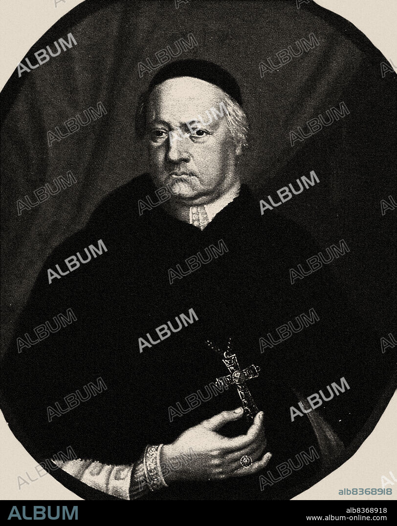 GERHARD KAPPERS. Portrait of the Composer Agostino Steffani (1654-1728).
