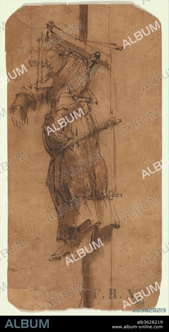 Elsje Christiaens Hanging on a Gibbet. Artist: Rembrandt (Rembrandt van Rijn) (Dutch, Leiden 1606-1669 Amsterdam). Dimensions: 6 1/4 x 3 1/8 in.  (15.8 x 8.0 cm). Date: 1664.