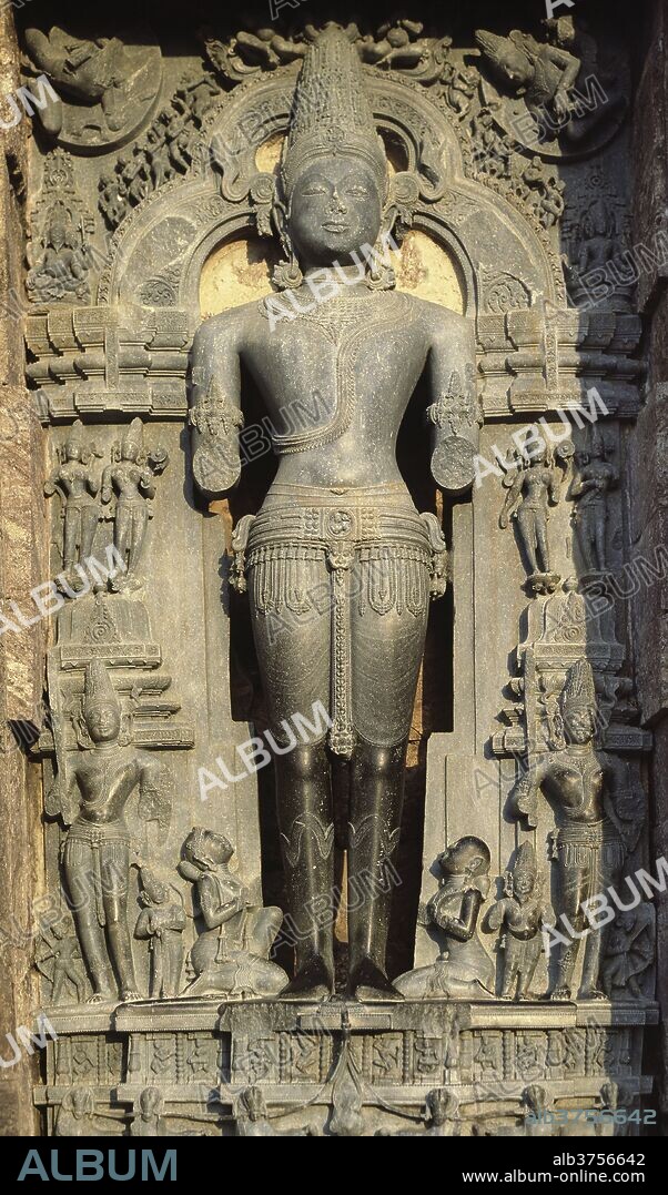 Statue of Suria, Sun Temple, dating from the 13th century, UNESCO World Heritage Site, Konarak, Orissa, India, Asia.