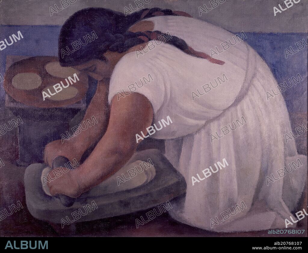 DIEGO RIVERA. La Molendera - 1924 - 106.7 x 121.9 cm- oil on canvas.