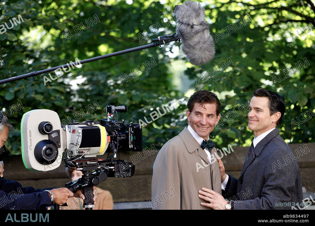 BRADLEY COOPER and MATT BOMER in MAESTRO, 2023, directed by BRADLEY