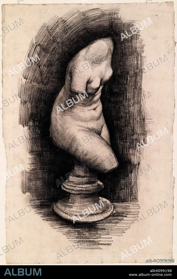 VINCENT VAN GOGH. Torso of Venus. Date: March-May 1886, Paris. Dimensions: 47.6 cm x 31.5 cm.