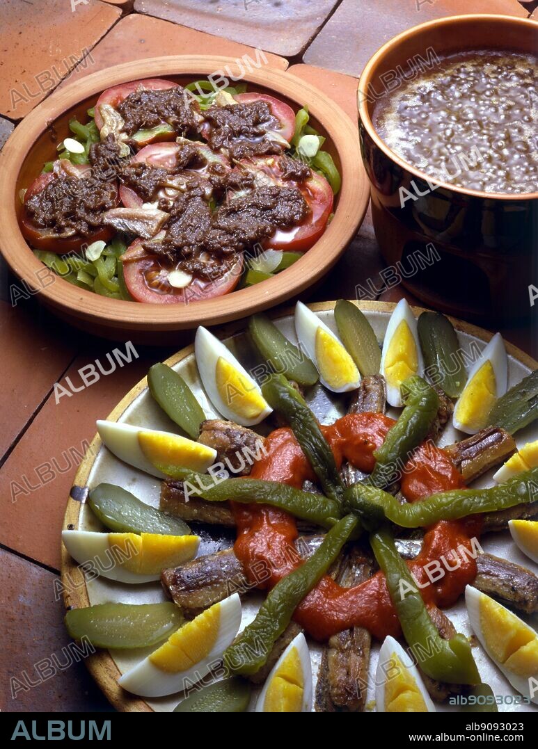 Italian Cooking By Robin Howe. Top. Peperoni Alla Bagna Cauda. Sweet Peppers With Bagna Cauda Sauce. Bottom. Sardine Sott'Olio. Sardines In Tomato Sauce.