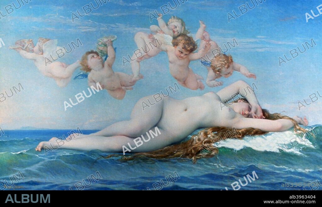 'Birth of Venus', 1863. From the collection of the Musee d'Orsay, Paris, France.