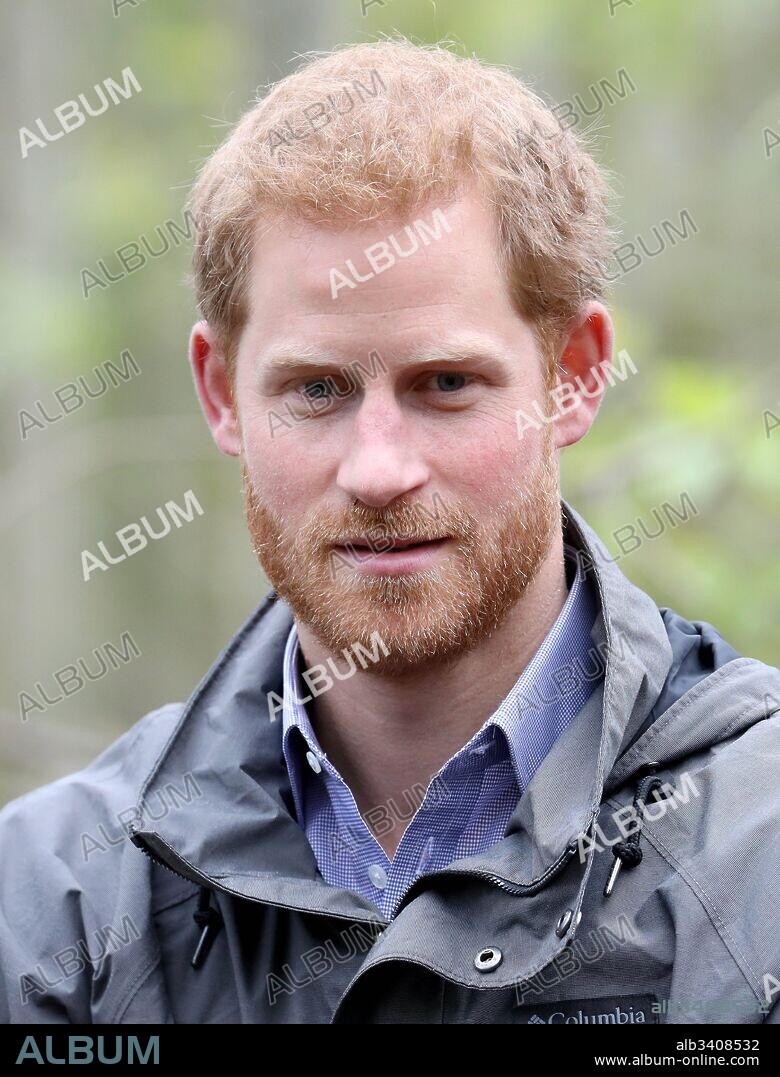 DUKE OF SUSSEX PRINCE HARRY. October 24, 2017 - Preston, United Kingdom - Image licensed to i-Images Picture Agency. 23/10/2017. Preston, United Kingdom. Prince Harry during a visit to Myplace at Brockholes Nature Reserve in Preston, Lancashire, United Kingdom. The project aims to empower young people by encouraging them to take action in environmental activities . Picture by ROTA / i-Images UK OUT FOR 28 DAYS. 24/10/2017