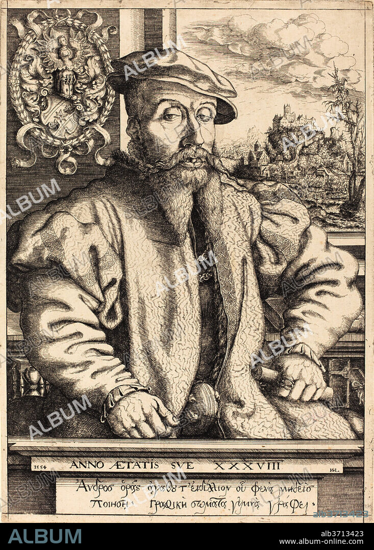 HANNS LAUTENSACK. Georg Roggenbach. Dated: 1554. Medium: etching.