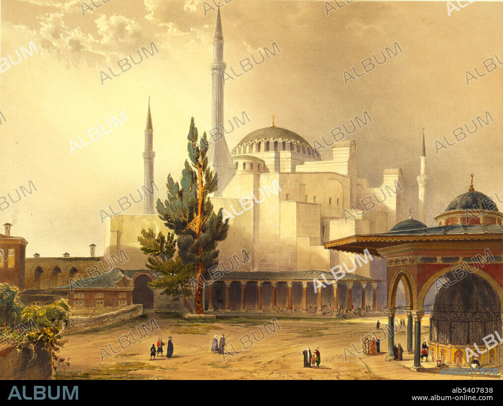 Hagia Sophia, Istanbul, Turkey, 1852