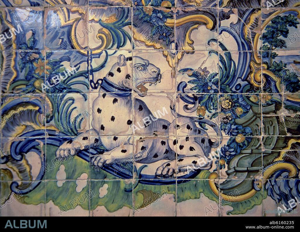 LUIS DOMINGO. REFECTORIO - AZULEJOS VALENCIANO S XVIII (DETALLE).