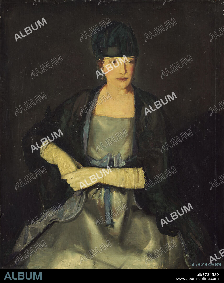 GEORGE BELLOWS. Maud Murray Dale (Mrs. Chester Dale). Dated: 1919. Dimensions: overall: 101.5 x 85 cm (39 15/16 x 33 7/16 in.)  framed: 125.1 x 108.6 x 5.7 cm (49 1/4 x 42 3/4 x 2 1/4 in.). Medium: oil on wood.