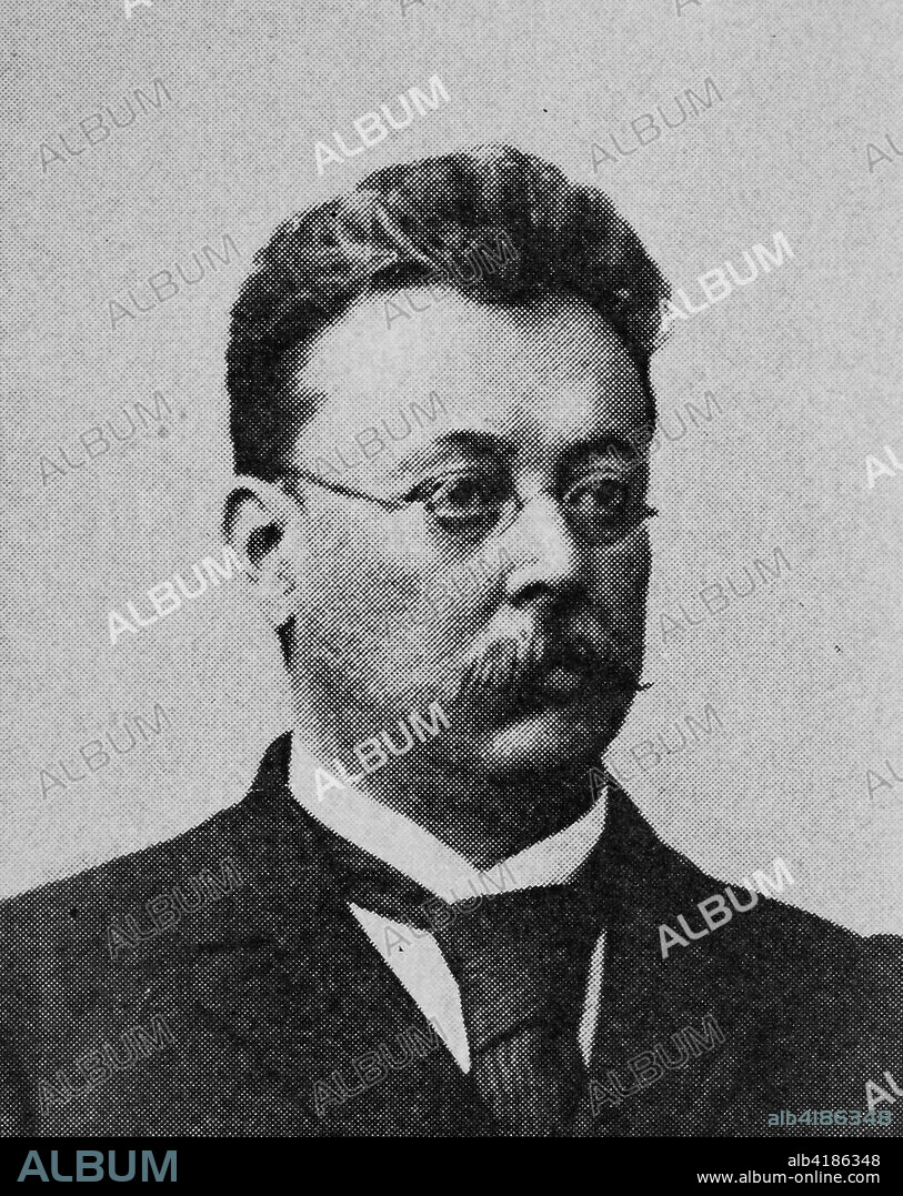 Carl Schnabel, Born March 3, 1843; died November 23, 1914, was a German Montan scientists, reproduction of a photo from the year 1895, digital improved.