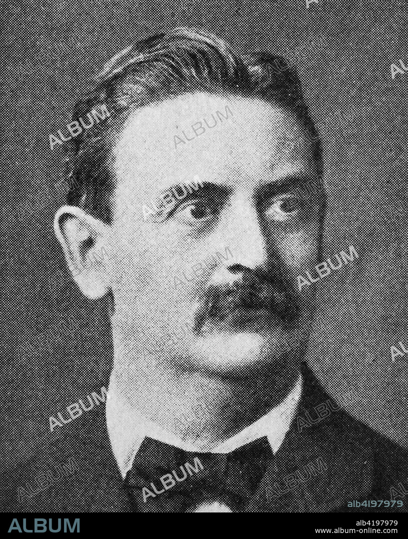 Karl Ernst Theodor Schweigger, 1830-1905, a German ophthalmologist, reproduction photo from the year 1895, digital improved.