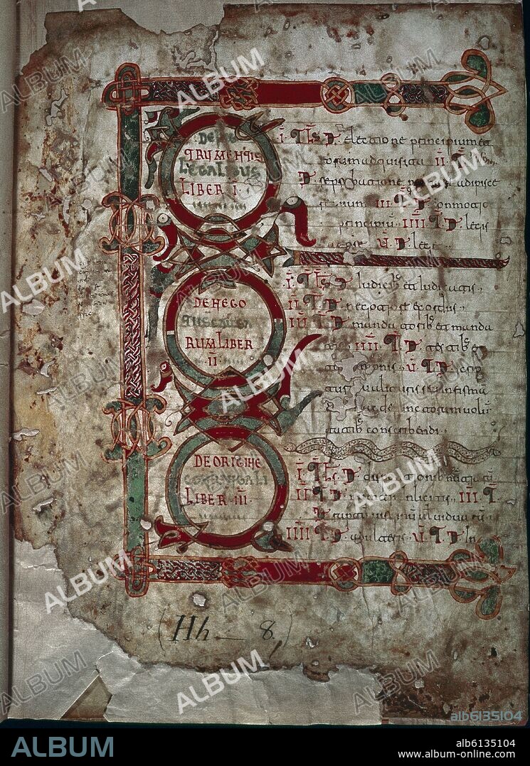FUERO JUZGO DE EPOCA DE CHINDASVINTO, 624/649 FORUM IUDICUM TABULAE CHRONOLOGICAE, CANONES ECCLESIAE ET OPUSCULA GRAMMATICAE (MS)VITR/14/5.