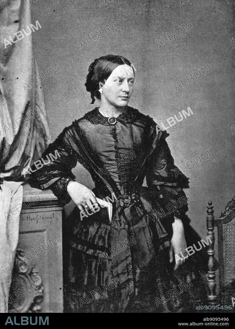 Clara Josephine Schumann (1819-1896) daughter of piano teacher Friedrich Wieck later to marry Robert Schumann.. German pianist and Composer.