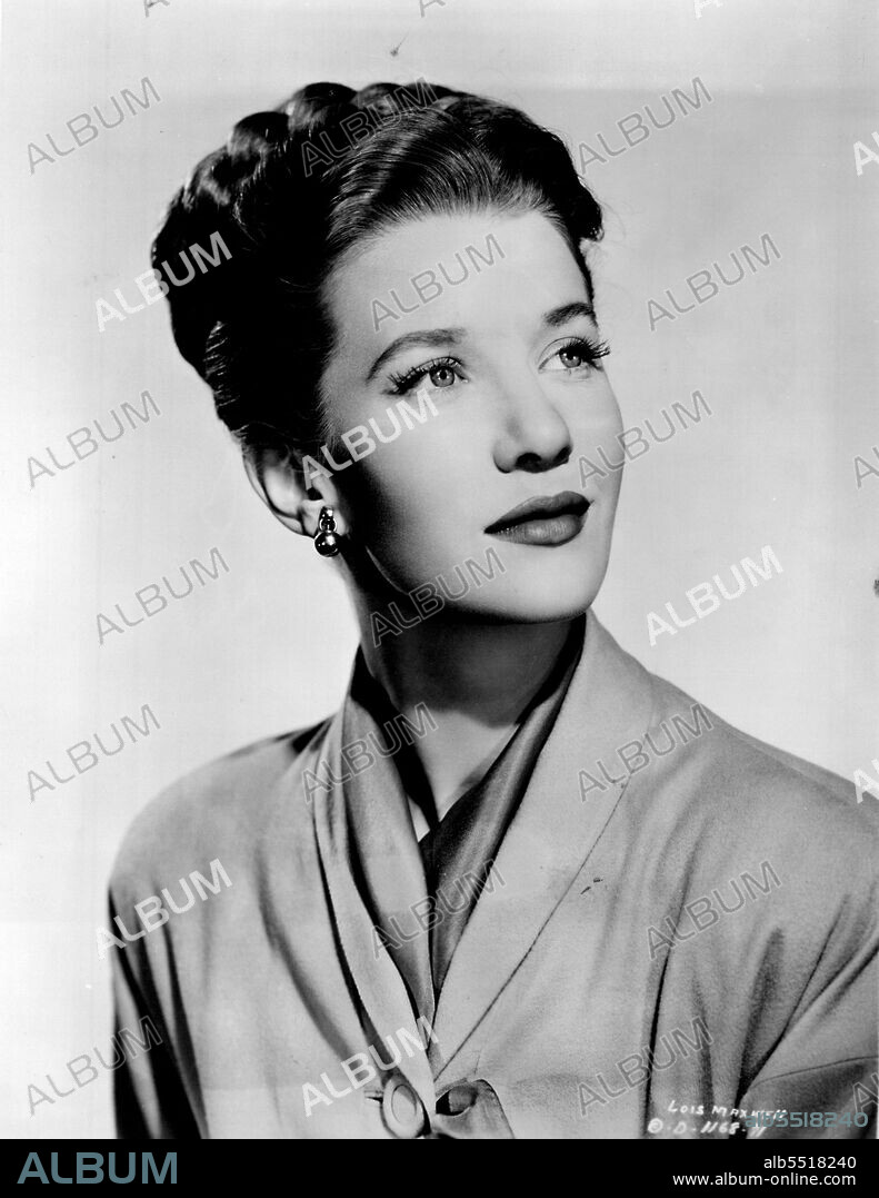 Columbia Pictures presents William Holden, Nina Foch and Lee J. Cobb in The Dark Past with Adele Jergens, ***** and Lois Maxwell. Directed by Rudolph Mate. Produced *****. New comer Lois Maxwell, who appears with William Holden in The Dark Past (Victory tomorrow). July 21, 1949. (Photo by National Screen Service Corp.).