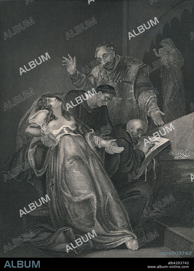 'The Imposture of the Holy Maid of Kent', 16th century, (1796), (mid 19th century). Elizabeth Barton (1506?-1534, known variously as The Nun of Kent, The Holy Maid of London, The Holy Maid of Kent and later The Mad Maid of Kent), was a Catholic nun who claimed to have received revelations from God. An opponent of King Henry VIII of England's Reformation of the Church, she prophesied that the king would die shortly afterwards if he was to marry Anne Boleyn. Supporters of the king had discredited Elizabeth by spreading rumours that she had engaged in sexual relationships with priests and had her arrested. After her arrest she confessed (possibly under coercion) that her revelations had been fabricated, and was executed for treason. [John Tallis & Company, London & New York].
