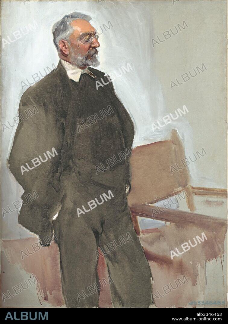 JOAQUIN SOROLLA. Portrait of Miguel de Unamuno (1864-1936).