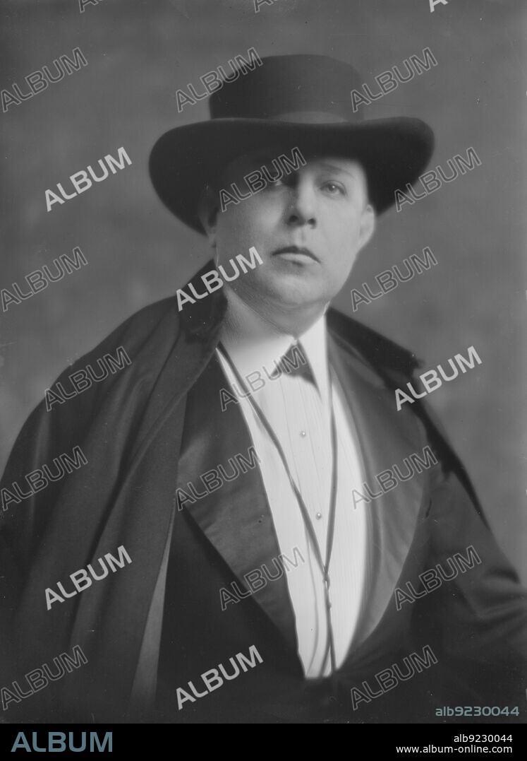 ARNOLD GENTHE. Mr. George Copeland, portrait photograph, 1919 Mar. 4. American classical pianist who was open about being gay throughout his life.