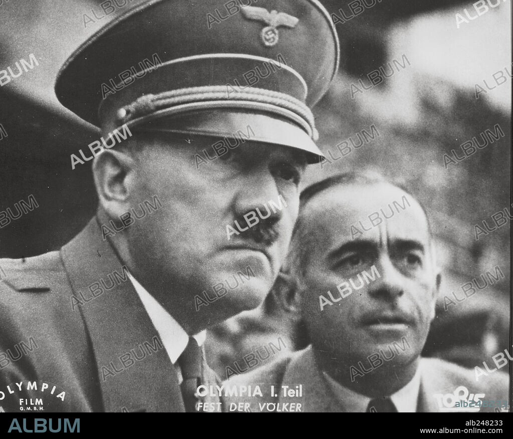 ADOLF HITLER in OLYMPIA 1. TEIL-FEST DER VÖLKER, 1938, unter der Regie von LENI RIEFENSTAHL. Copyright OLYMPIA-FILM.