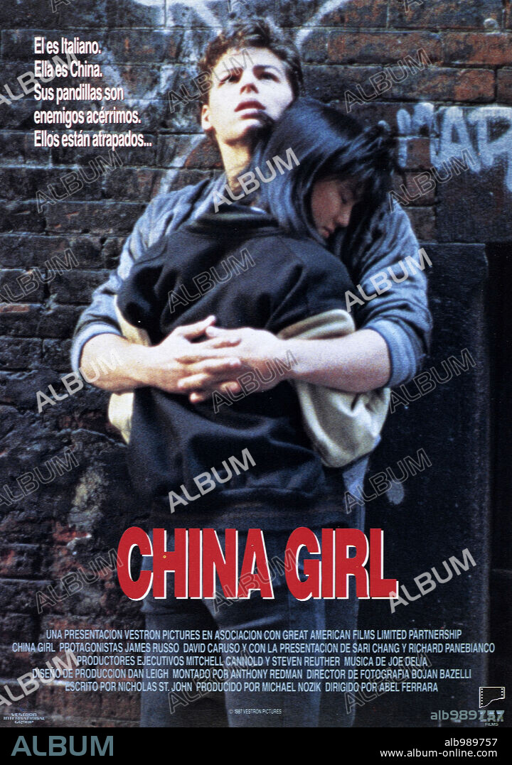 Poster of CHINA GIRL, 1987, directed by ABEL FERRARA. Copyright VESTRON PICTURES.