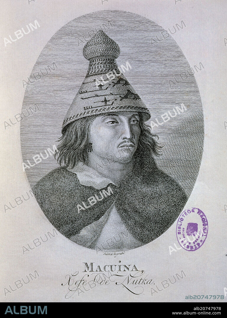 FERNANDO SELMA (1752-1810). VIAJE AL ESTRECHO DE JUAN DE FUCA - RELACION DEL VIAJE HECHO POR LAS GOLETAS SUTIL Y MEXICANA EN 1792 - RETRATO DE MACUINA JEFE DE NUTK.