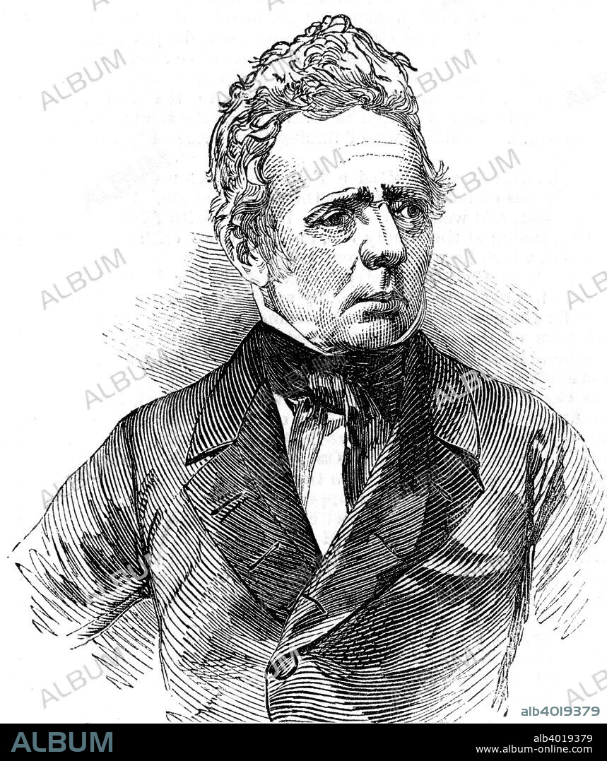Hans Christian Oersted, Danish physicist, 1851. Oersted (1777-1851) discovered that electric current has an effect on a magnetic needle, the discovery that led to the development of the theory of electromagnetism.