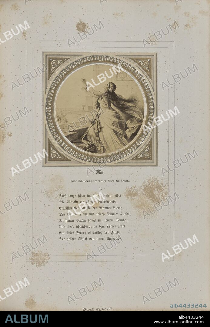 Dido, Josef Albert (German, 1825 - 1886), Stuttgart, Germany, 1859–1862, Albumen silver print, 9.6 × 9.5 cm (3 3/4 × 3 3/4 in.).