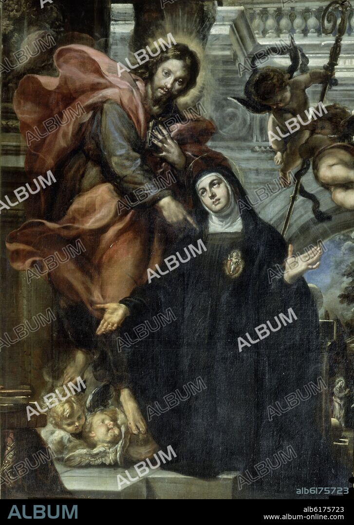 CLAUDIO COELLO. LA VISION DE SANTA GERTRUDIS LA MAGNA - SIGLO XVII.