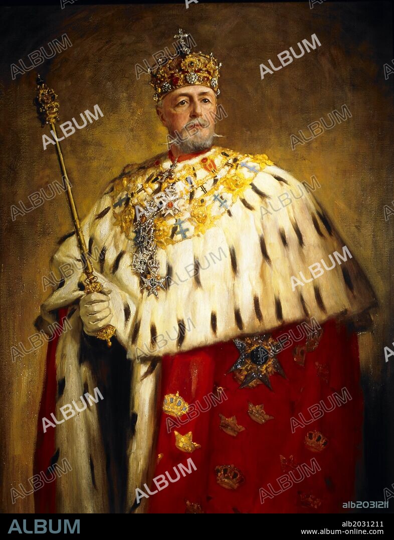 OSCAR BJORCK. King Oscar II Frederick of Sweden 1829-1907.