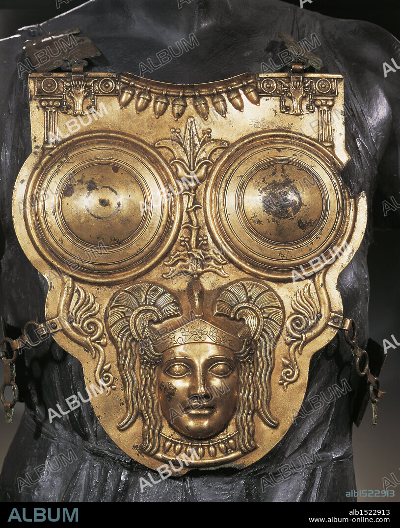Phoenicians - Tunisia - 2nd century b.C - Golden bronze armour from Ksour es-Saf.