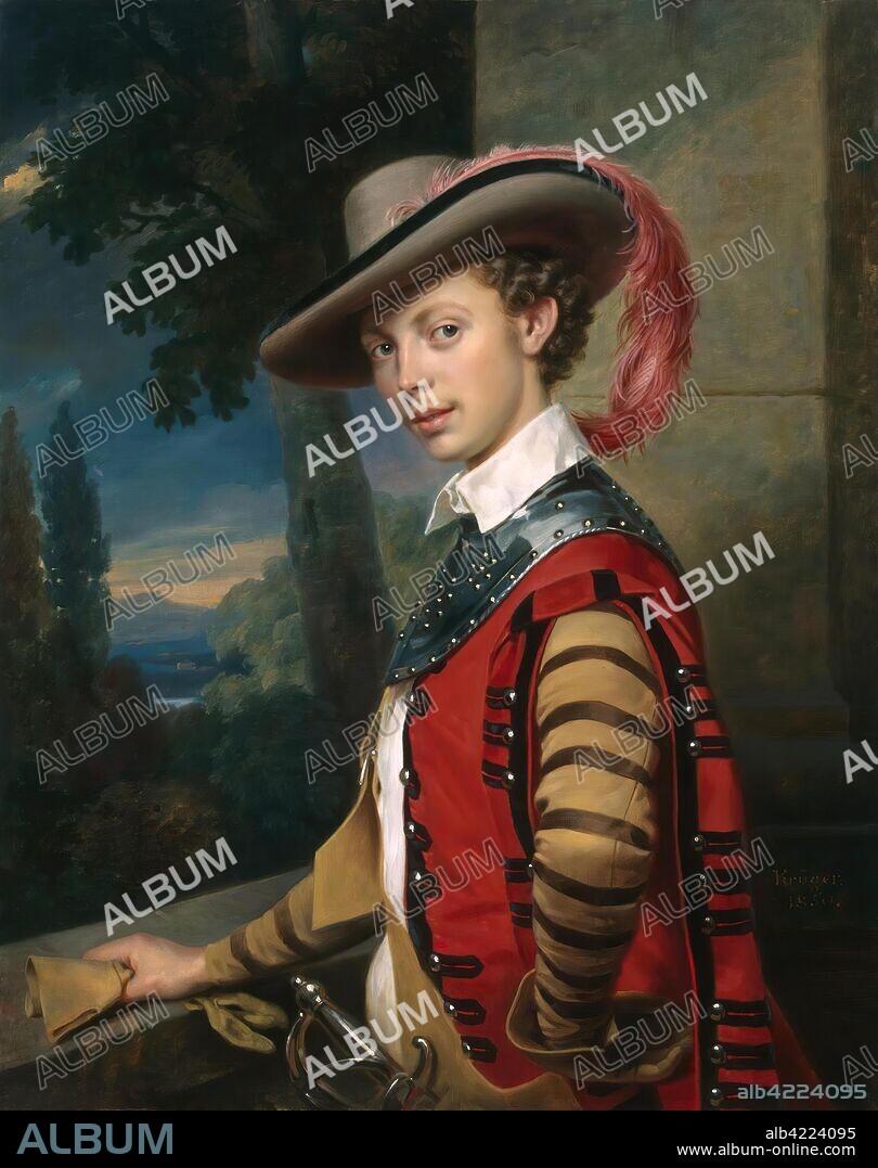FRANZ KRüGER. 'Portrait of Prince Nikolai Saltykov'. Germany, 1850. Dimensions: 98x79 cm.