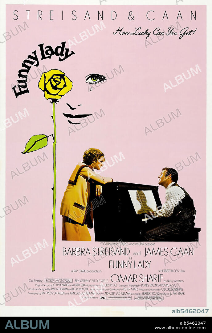 Poster of FUNNY LADY, 1975, directed by HERBERT ROSS. Copyright RASTAR/COLUMBIA.