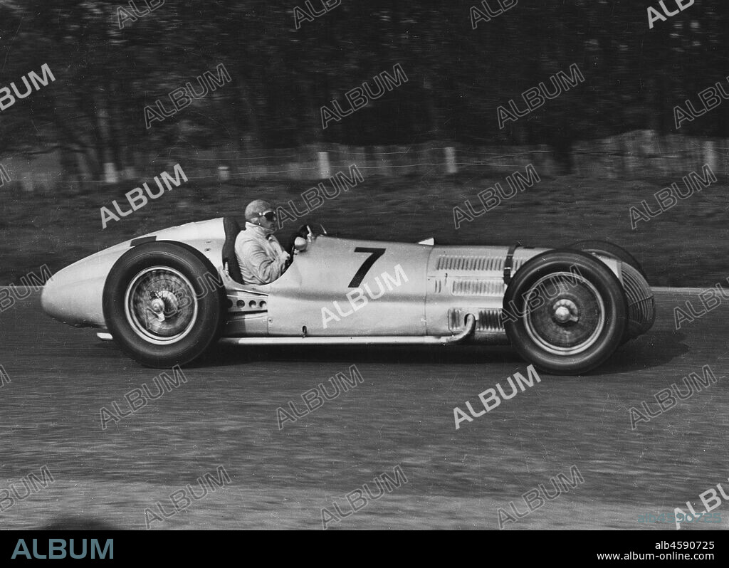 Mercedes Benz W154, Hermann Lang, Donington Grand Prix 1938.