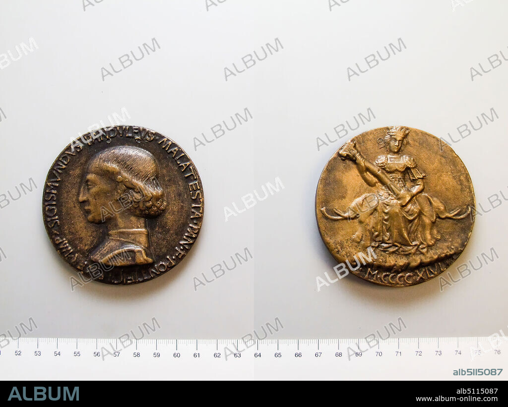 Maker: Matteo de Pasti, Italian, Verona and Rimini, ca. 14201468, Sigismondo Malatesta, Bronze, 7.9 cm (3 1/8 in.), Made in Italy, Italian, 15th century, Numismatics.