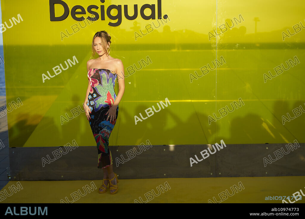 Ester Exposito attends the photocall of the Desigual Fashion Show Spring - Summer 25 collection at on June 7, 2024 in Barcelona, Spain.