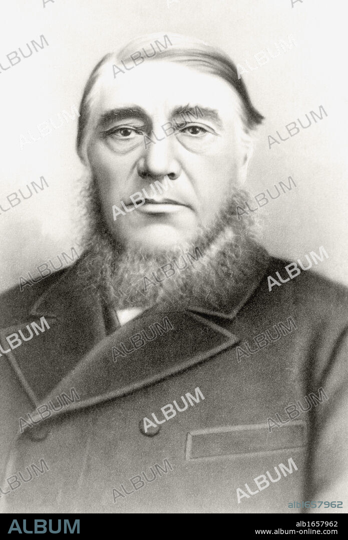 Stephanus Johannes Paulus Kruger, 1825 to 1904. Known as Paul Kruger. State President of the South African Republic, the Transvaal. From a 19th century photograph.