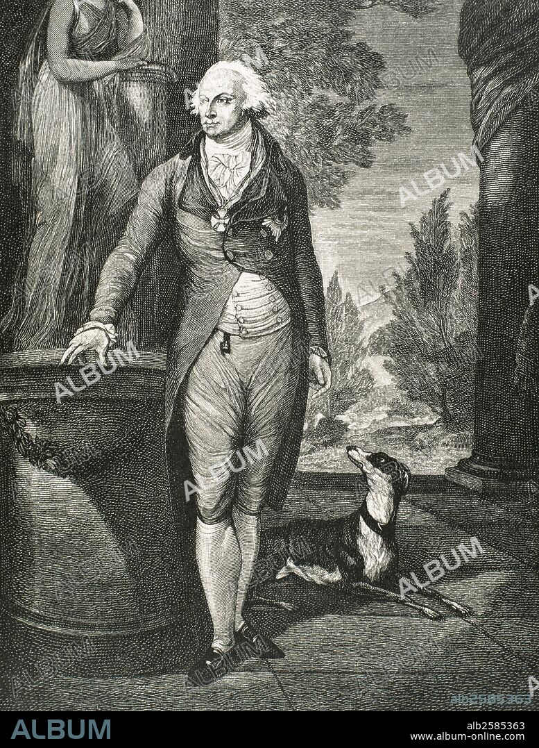 Karl August von Hardenberg (1750-1822). Prussian statesman and Prime Minister of Prussia. He was its representative at the Congress of Vienna (1815). Engraving, 1885.