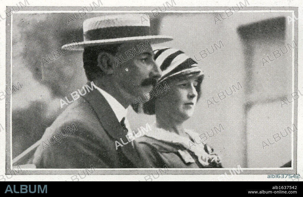 Mr and Mrs Astor. Mr and Mrs Astor, First Class passengers on Titanic. Madeleine Force and John Jacob Astor had been on an extended honeymoon in Egypt and Paris and in the spring of 1912, decided to return to America on board Titanic. They boarded the Titanic at Cherbourg with Colonel Astor's manservant Mr Victor Robbins , Mrs Astor's maid Miss Rosalie Bidois and their pet Airedale Kitty. Also accompanying the Astors was Mrs Astor's private nurse Miss Caroline Louise Endres. Madeleine Astor was five months pregnant when her husband put her in one of Titanic's lifeboats. She was rescued eight hours after her husband went down with the ship. In August 1912, she gave birth to a son with whom she was pregnant on the Titanic , and she named him after her husband, John Jacob Astor. Titanic was built by Harland & Wolff in Belfast Ireland during 1910 - 1911, and sank on 15th April, 1912, after striking an iceberg off the coast of New Foundland during her maiden voyage from Southampton, England to New York, USA, with the loss of 1,522 passengers and crew. (Photo by Titanic Images/Universal Images Group).