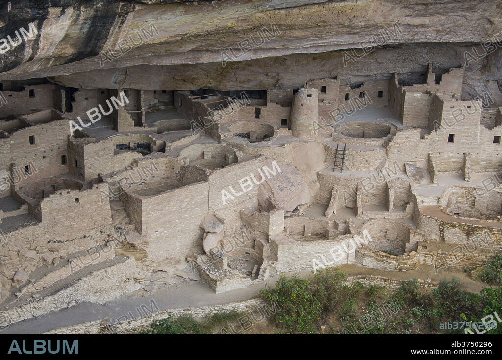 The Cliff Palace Indian dwelling, Mesa Verde National Park, UNESCO World Heritage Site, Colorado, United States of America, North America.