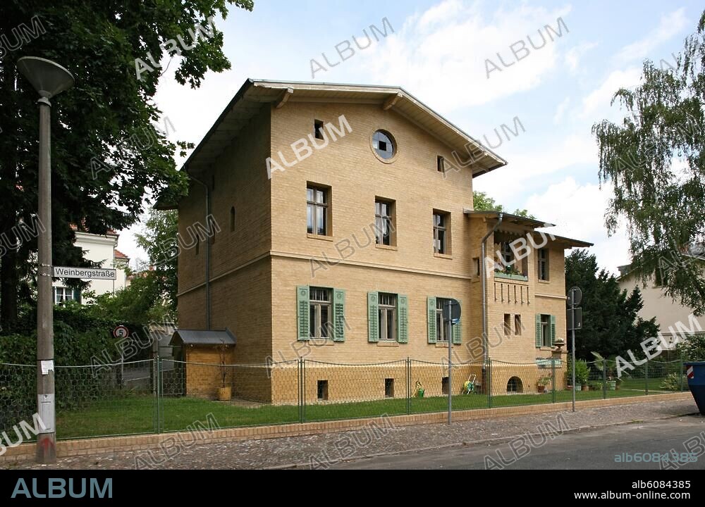 Potsdam (Brandenburg), Haus des Chinesen Ahok, Weinbergstraße 9 (erbaut 1843 im Auftrag Friedrich Wilhlems IV.; Arch.: Ludwig Persius).-Außenansicht.-Foto, 2008.