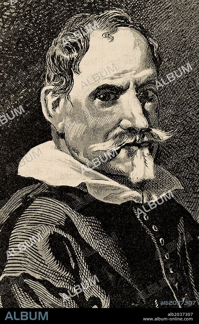 ALONSO CANO (1601-1667). Pintor, escultor y arquitecto español. Grabado. "Historia de España", año 1882.