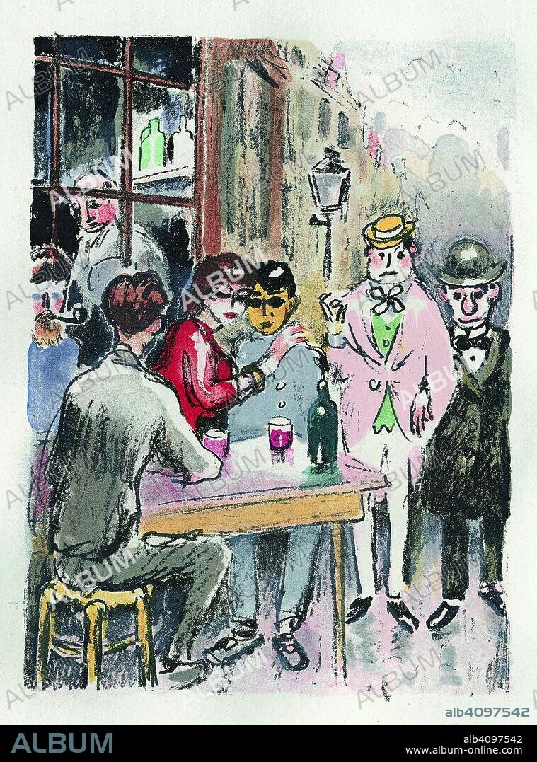 DONGEN, CORNELIS (KEES), VAN. Van Dongen, Fernande Olivier, Picasso, Apollinaire and Max Jacob at the Rue des Trois-Frères.