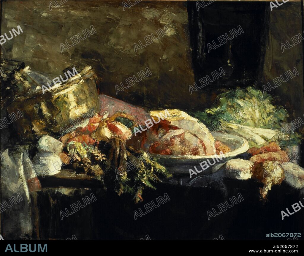 JAMES ENSOR. Still Life, Oil on canvas.